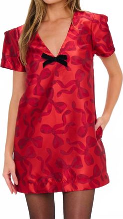 Show me your Mumu Jeanette Mini Dress In Bow What Fun
