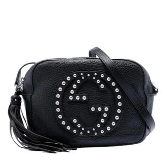 Gucci Pre-owned Cross Body Bags, female, Black, Size: ONE SIZE Pre-owned Soho Disco Crossbody Bag