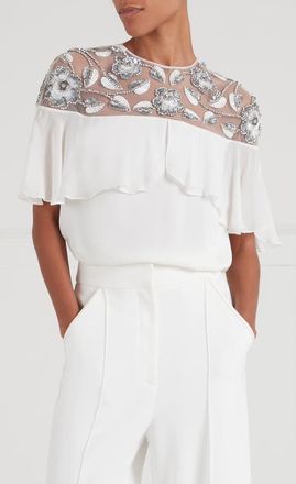 Temperley London Lana Top in White at Nordstrom, Size 12