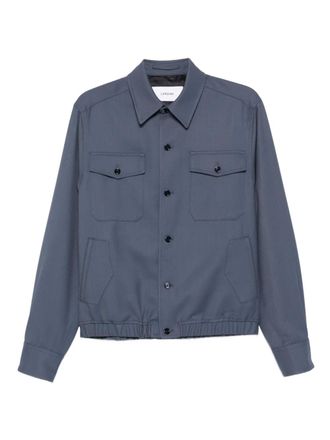 Lardini button-fastening flap-pocket jacket - Blue