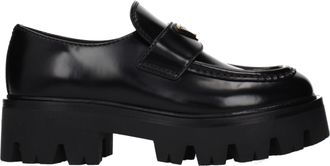 Prada Damess Leren loafers zwart