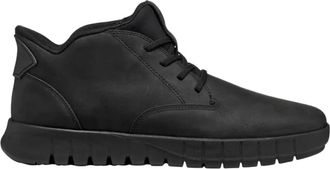 Geox Sneakers - Heren - Sneakers - Zwart - 45 EU - Leer - Schoenen