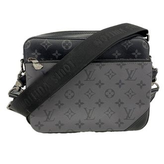 Louis Vuitton Black Gray Shoulder Bag (Pre-Owned)