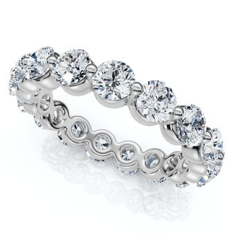 Pompeii3 1 3/4Ct Single Prong Diamond Eternity Ring 14k Gold or Platinum Lab Grown