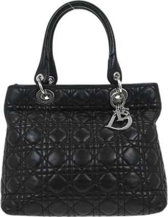 Dior Pre-owned Handbags, female, Black, Size: ONE SIZE Pre-owned Vintage Lady Bag