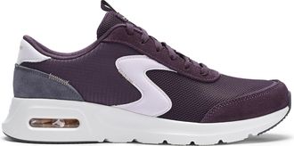 Skechers Womens/Ladies Skech-Air Court Air Wave Suede Trainers (8 UK) (Burgundy/White)