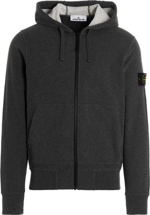 Stone Island Patch Hoody Jacket Dark Grey 771564220-V0M67