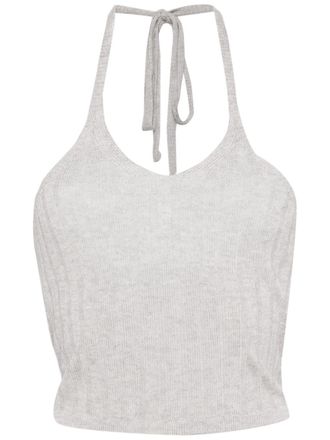 Alohas Briana ribbed-knit top - Grey