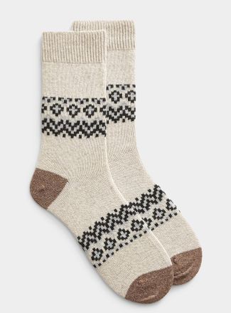 Le 31 Mens Fair Isle wool sock