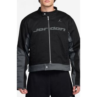 Nike Motosport Colorblock Jacket in Black/Iron Grey/Iron Grey at Nordstrom Rack, Size Xx-Large