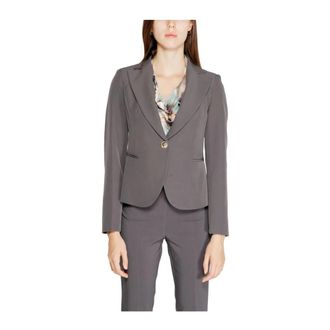 Rinascimento Rinascimento, Blazers, female, Gray, Size: 2XS Elastane Blend Blazer