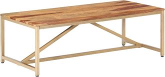 vidaXL Mesa De Centro De Madera Maciza 120x60x40 Cm Vidaxl