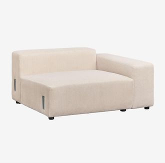 Sklum M&oacute;dulo Esquinero Derecho 135x113 Cm Con Reposabrazos Bajo Para Sof&aacute; Modular Bruna Sklum