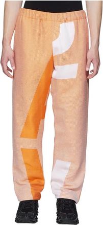 Studio ALCH Reversible Jacquard Trainingsbroek - Heren - Sweatpants - Oranje - XS - Katoen - Broeken