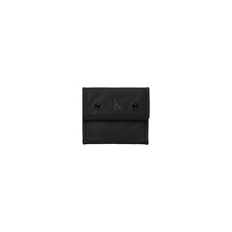 Calvin Klein Jeans Wallets & Cardholders, male, Black, ONE SIZE, Black Polyester Wallet for Fall/Winter