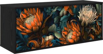 vidaXL Mueble De Tv Montado En La Pared Lochem 102 X 33 X 40 Cm Vidaxl