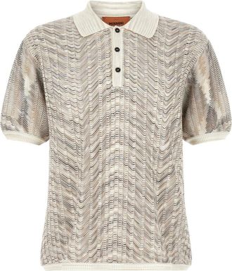 Missoni Multicolor Knitted Polo Sweater
