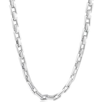 Pompeii3 Mens 14k Gold (80gram) or Platinum (150gram) 6.5mm Link Chain Necklace 24