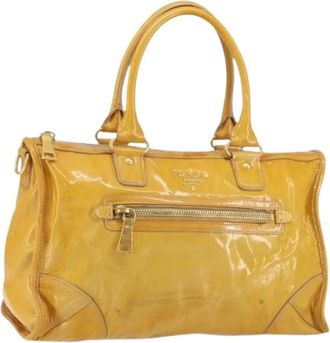 Prada Pre-owned Handbags, female, Yellow, Size: ONE SIZE Pre-owned Vintage Handbag
