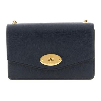 Mulberry Tassen, Dames, Blauw, ONE Size, Leer, Small Darley Shoulder Bag