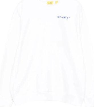 Off-white Crew Neck Jumper - male - Off White - Kids Sweatshirts - White - 12 Y - Kids