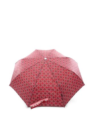 Chanel 1986-1988 Coco Mark-pattern umbrella - women - Polyester - One Size - Red