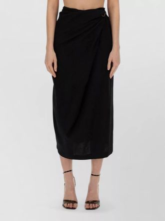 Alysi cotton wrap skirt