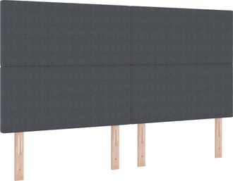 vidaXL Cabecero De Cama Dise&ntilde;o Sencillo Tela Pana Gris Oscuro 180 Cm Vidaxl