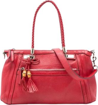 Gucci Pre-owned Handbags, female, Red, Size: ONE SIZE Pre-owned Vintage Handbag
