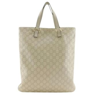 Gucci Pre-owned Tote Bags, female, White, Size: ONE SIZE Pre-owned Tote Bag