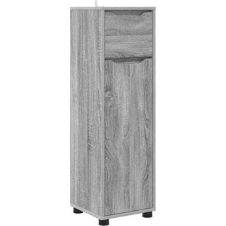 vidaXL Gabinete De Ba&ntilde;o Con Caj&oacute;n Gris Sonoma 30,5 X 30 X 101 Cm Vidaxl