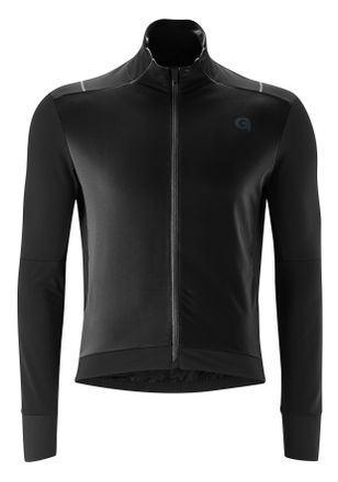 Gonso Radtrikot GONSO BAVELLA, Herren, Gr. M, schwarz, 87% Polyester; 13% Elasthan, hoch geschlossener Ausschnitt, Trikots Radtrikot, Herren langarm Fahrrad