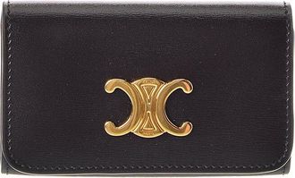 Celine Celine Triomphe Leather Key Case
