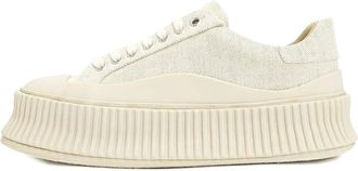 Jil Sander Sneakers - Dames - Sneakers - Beige - 41 EU - Leer - Schoenen