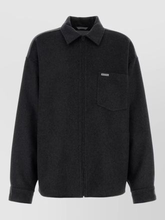 Balenciaga virgin wool shirt jacket