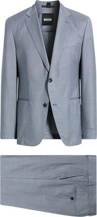 BOSS Huge Two-Piece Virgin Wool Suit in Open Blue at Nordstrom, Size 44