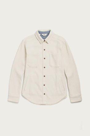 Bridge & Burn Dawson Overshirt in Ivory Twill at Nordstrom, Size Xx-Large