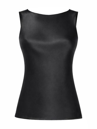 Nina Ricci Silk Draped Cowl Back Top