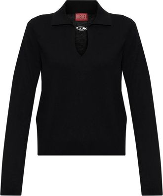 Diesel Polo M-Lilli - - Tops - Donna - Nero - S
