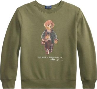 Polo Ralph Lauren Felpa Polo Bear - male - Polo Ralph Lauren - Kids Sweatshirts - Green - XL - Kids