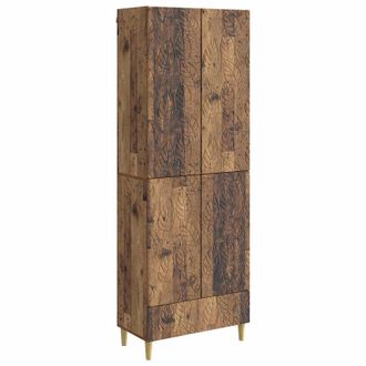 vidaXL Juego De Armarios 2 Uds. Madera Envejecida Madera De Ingenier&iacute;a Vidaxl