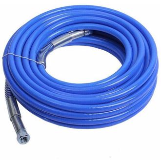 OEM Tuyau De Pulv&eacute;risation 15m X 1/4 - 4300 Psi - Bleu Pour Pistolet &Agrave; Peinture