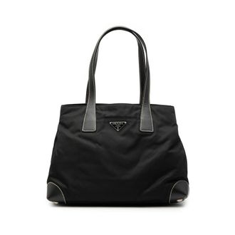 Prada Pre-owned Prada Saffiano Trimmed Tessuto Shopper Tote Ladies 8F0VQI85S9GOGYKW