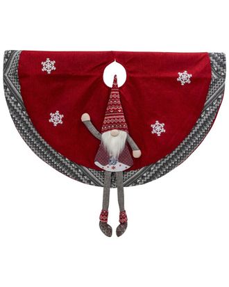 Gerson International 35.4-In D B/O Lighted Fabric Holiday Gnome Tree Sk