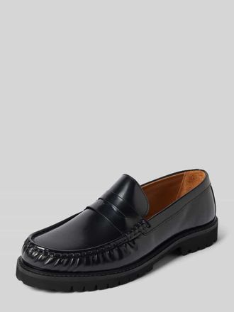 Selected Penny-Loafer mit Blockabsatz Modell HUGO in Black, Gr&ouml;&szlig;e 45