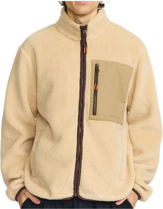 Revolution Pocket Teddy Jacket Fleecejacke f&uuml;r Herren | beige