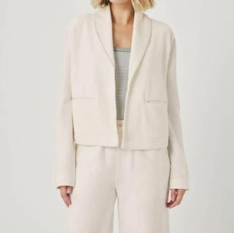 Splendid Greta Terry Blazer In Shell