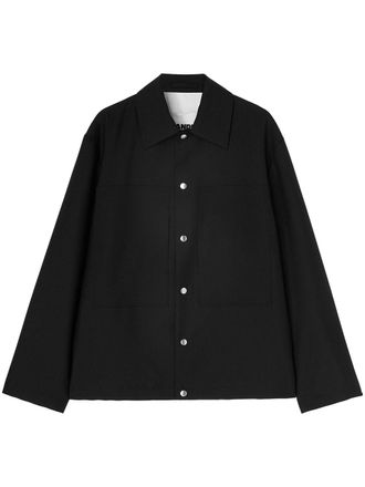 Jil Sander button fastening jacket - Black