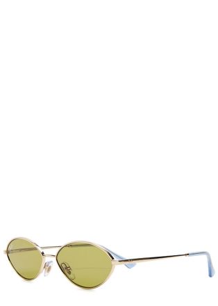 Ray-Ban Kai Oval-frame Sunglasses - Gold - One Size
