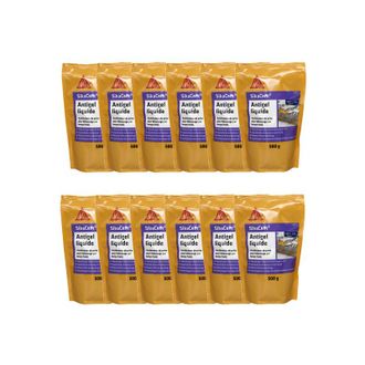 Sika Juego De 12 Sika Sikacem L&iacute;quido Anticongelante Para Hormigonado En Tiempo Fr&iacute;o - 500 G